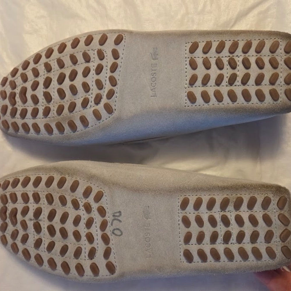 Lacoste Men’s Concurs 116 1 CAM Suede Grey Slip-on Loafers, size 11 - Picture 6 of 7